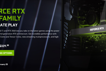 英伟达官宣：RTX 3060将于2月25日正式上市