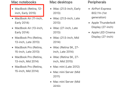 列入古董产品名单，苹果这款MacBook快被官方抛弃了