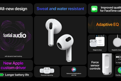 苹果发布AirPods 3：苹果半入耳式耳机的新高度